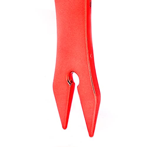 Peine desenredante doble cara dientes anchos rojo miniatura 7