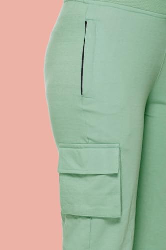 Image of White Moon Women's 4 Pocket Cargo Joggers for Gym - Comfortable Track Pants for Women, Cotton Jogger Combo Pack of 2, Ideal Track Pants for Women, Cargo Joggers for Everyday Wear