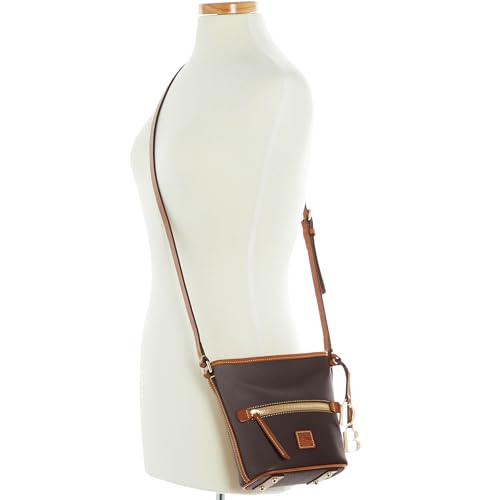 Dooney & Bourke Women's Small Zip Sac Shoulder Bag in Pebble Grain Leather, Small Handbag with Adjustable Crossbody Strap4