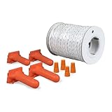 PetSafe Twisted Wire Kit - Safe Crossing Points for In-Ground Fence Systems - Contains 100 ft Pre-Twisted Boundary Wire, 4 Waterproof Splice Capsules & 4 Connectors