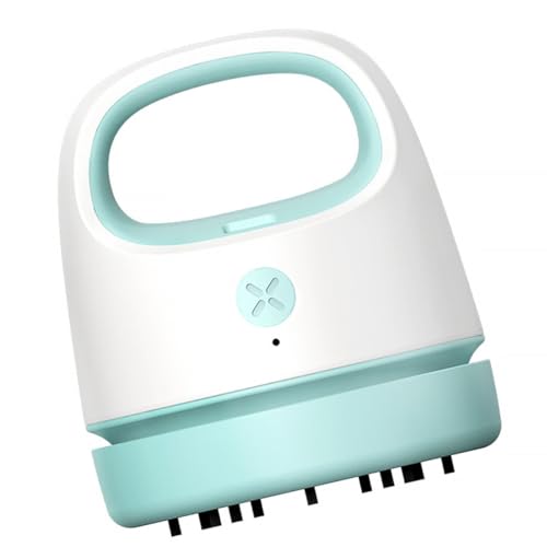 Zerodeko Aspirateur de Table pour Aspirer Miettes et Poussière Portable USB Rechargeable Léger en Abs Surface Compacte pour Bureau et École