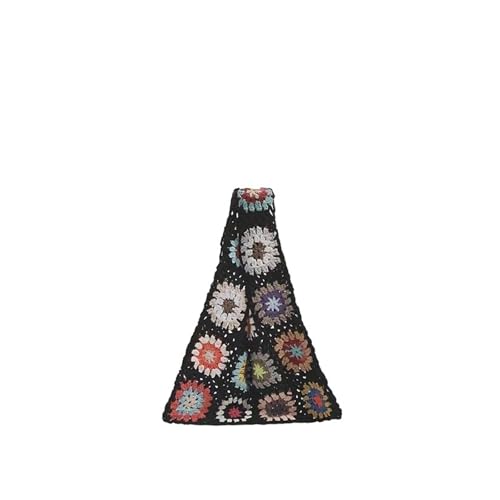Pochette à carreaux grand-mère et sac en crochet floral pour organiser vos affaires avec style