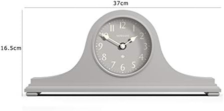 NEWGATE® Time Machine Mantel Clock Perfect Addition to the Bedroom, Office or Living Room (Overcoat Grey)