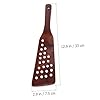 CIYODO 2pcs Wood Cooking Spatula Non-stick Turners with Filter Design for Frying and Scraping Safe for All Cookware Random Color Selection #1