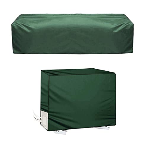 Image of AC Cover for Indoor & Outdoor Unit | Waterproof, Dustproof, All-Weather Protection Against Dust, Rain & Sun (Split AC Cover Olive Green, Upto 1.5 Ton)