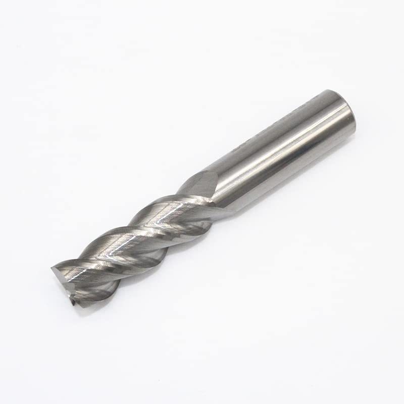 Aluminum Milling Cutter 3 Blade HRC50 D12X30LXD12X75L 12MM 75MM Length Standard Endmills Tungsten Steel CNC Machine End Mills - (Cutting Edge Length: 10pieces)