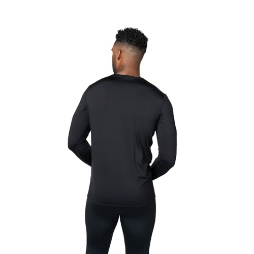 Hot Chillys Men's Micro-Elite Chamois Crewneck- Available in Can (Black, Large) by Hot Chillys - Image 3