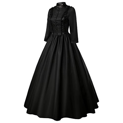 Re-Lady Gothic Victorian Dresses for Women Civil War Costumes Queen Ball Gown Masquerade Dress