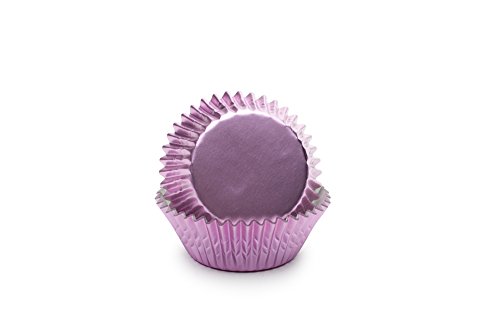 Fox Run Light Pink Foil Disposable Bake Cups, 3 X 3 X 1.25 Inches #TOP1