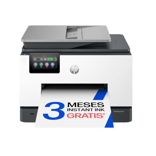 HP OfficeJet Pro 9132e, Impresora multifunción Profesional de inyección de Tinta A4 a Color, Copia, Escáner, Fax, Wi-Fi, Doble Bandeja, Impresión a Doble Cara, 3 Meses Instant Ink, Gris
