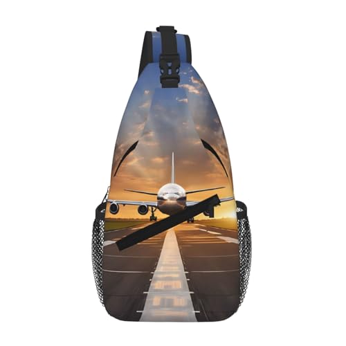 Airport Print Print Cross Chest Bag Diagonally - High-Capacity For Short Trips, Work, And Daily Use