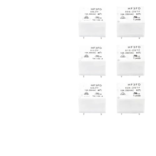 Relais 4 broches 10A HF3FA remplace HF3FD pour circuit imprimé