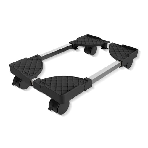 Soporte para CPU de pie para torre PC, soporte móvil ajustable con ruedas giratorias, elevador para torre PC compatible con la mayoría de CPUs (Negro) miniatura 1