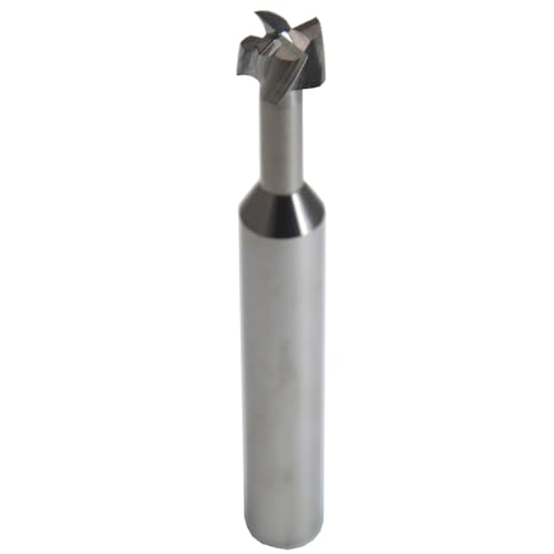 WKSTOOL 4mm Cutter Dia.-3.8mm Cutter Width,Solid Carbide T Slot Mill Bit Square Keyseat Cutters Uncoated Undercutting Slotting for Non-Ferrous Materials