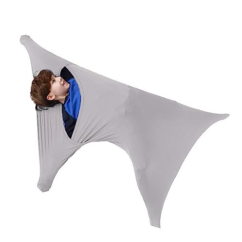 IKDSDKEM Sensory Sleep Pod The Original Cooling Machine Washable Wearable Blanket + Weighted Blanket Alternative for Men Women and Teens (Color : Gray A, Size : XL/X-Large)