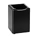 Rolodex Pencil Cup, Wood Tones Pencil Cup 3-1/2"w x 3-1/2"d x 4-1/2"h, 1 Unit, Black (ROL62524)