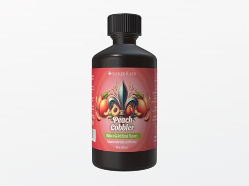 Fleur De Flavor Peach Cobbler Emulsion – Sweet Baked Peach Flavor (4 oz)