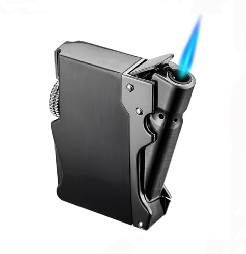 Encendedor Antiviento Recargable de Butano Azul miniatura 1
