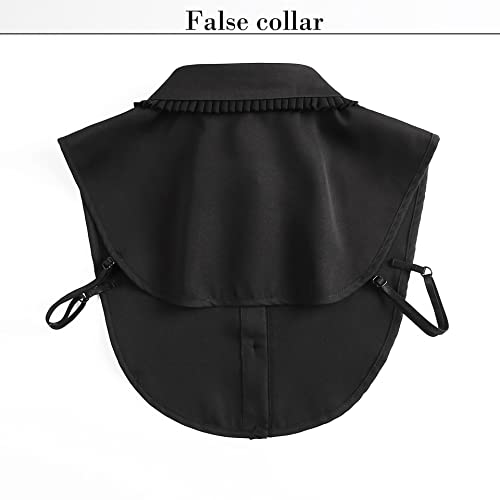 Image of Fake Collar Detachable Half Shirt False Collars Chiffon Dickey Collar for Blouse Dresses