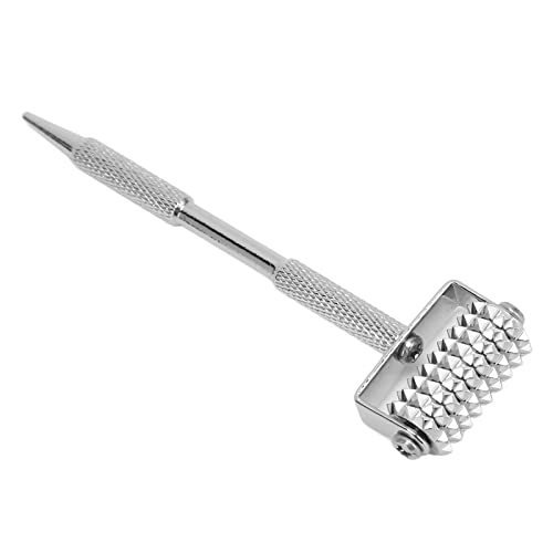 Stainless Steel Point Roller Pen, Pain Acupuncture Massager with Multi Purpose Function Probe Acupuncture Ear Acupoints Spring Needle Massage Roller