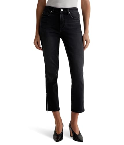 AG Jeans Women's Mari Mid Rise Slim Straight Crop Jean