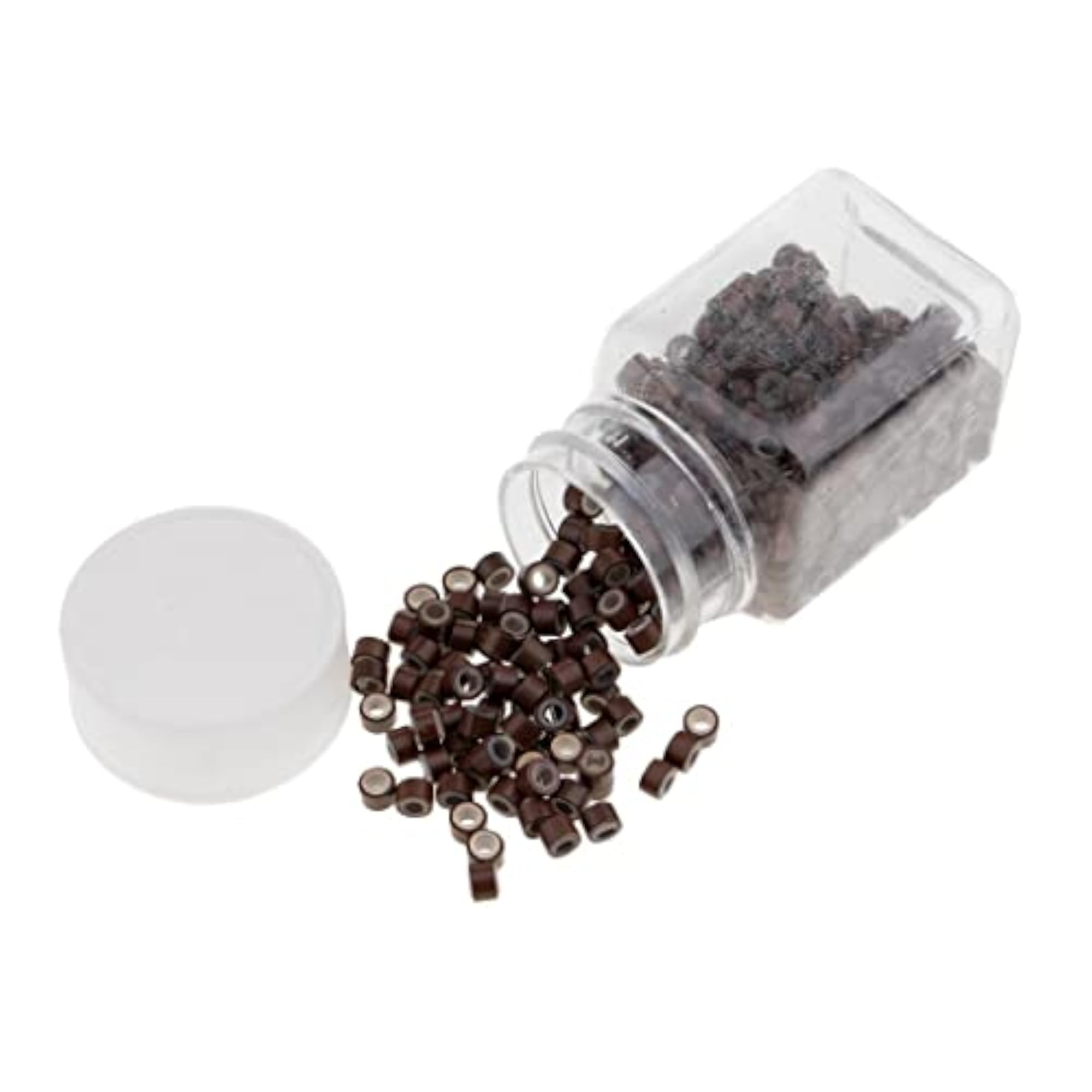 Silicone Micro Rings Links Crimp Beads for Hair Extensions
