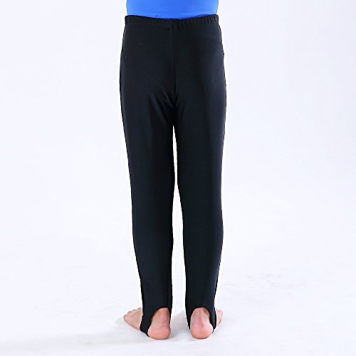 New Dance 1712103-BLK-SA Mens And Boys Gymnastics Pants Leotard Youth Ballet Tights Stirrup Pants For Dance Yoga Practice Athletic Black thumb #2