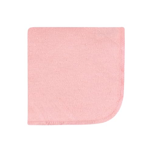 Image of Hudson Baby Unisex Baby Flannel Cotton Poly Washcloths, Peace Love Flowers 10 Pack, One Size