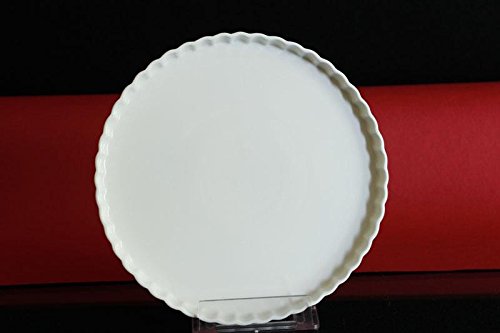 Tortenplatte rund Servierplatte Porzellan weiß Kuchenplatte ca. 32 cm neu Cover