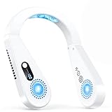 ネッククーラー 首掛け扇風機 ネックファン 【2025冷却革命・快適性MAX】超 軽量 携帯扇風機 首掛け 扇風機 強力 大風量 7000mAh大容量 3段階風力調節 羽根なし 静音 ペルチェ冷却プレート LEDディスプレイ表示 長時間稼働 Type-C充電式 熱中症対策 花火大会/通勤通学/アウトドア/夏キャンプ プレゼント