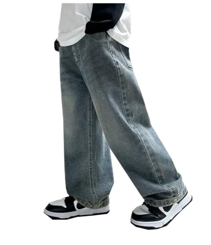 Siehin Jungen Mädchen Gefütterte Jeanshose Innen-Fleece Straight...