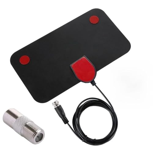 Genérico Antena de TV Digital for Interiores y Exteriores, Antena HD amplificada con Base magnética, recepción VHF UHF for Sistemas receptores de televisión DVB-T2(C)