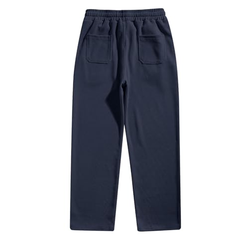 Straight Leg Corduroy Pants Men Drawstring Elastic Waist Pants with Pockets Loose Comfy Wide Wale Corduroy Pant4