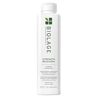 Biolage Strength Recovery Shampoo - Reduces Breakage & Detangles, Instantly Strengthens and Moisturizes, For Damaged Hair, With Olive Squalane & Vegan Proteins, Paraben & Mineral Oil-Free, 13.5 Fl Oz