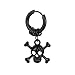 New 2026 1 Piece Pumk Rock Round Earrings Fashion Stainless Ear Ring Skull Surgical For Men Women Piercing Jewelry Trendy Accessories Creative Gift