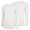 DOLCE ENVY Men's Thermal 2 Pack Long Sleeve Tops Warm Base Layer for Winter Suitable for Daily Use High Performance Full Sleeves Tops (Small, White) #1