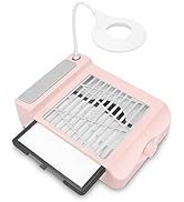 Nail Dust Collector with Lamp, Professional Nail Extractor Fan Dust Collector, Dust Collector Nai...