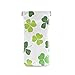 HUSSRITY Eyeglasses Case Clover Leaf Sunglasses Pouch Soft PU Leather Squeeze Top Eyeglass Holder Portable Glasses Case For Women Men