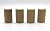 3/4" x 2 1/4" x 4" Clear Superior Grade Alder & Knotty Premium Grade Alder Outside Radius Corner Base Block Bullnose - Fits 3/4" Radius, Trim Molding (12, Clear Alder)