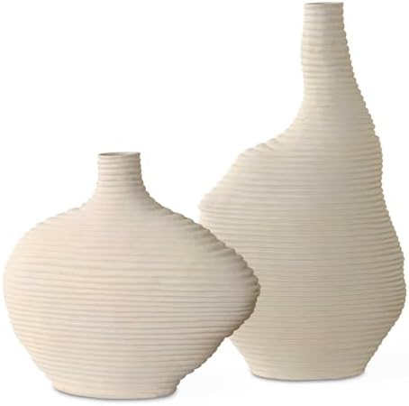 Uttermost 18140 Duostacked - Vase (Set of 2)-18 Inches Tall and 10.5 Inches Wide
