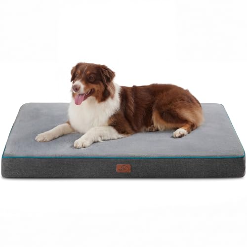 Bedsure Memory Foam Dog Beds Large Sized Dog - Orthopedic Pet Beds for Crate with Removable Washable...