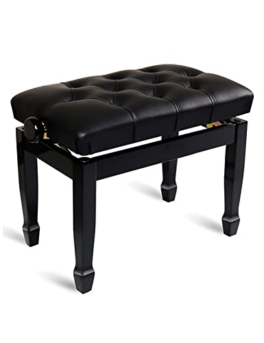 KOIAMVZW Tabouret de Piano en Simili Cuir, Banc de Piano d’artiste Solo de Luxe, tabourets de Clavier réglables en Hauteur de 10 cm avec siège rembourré en Cuir, 56 x 36 x 47-57 cm - Les Beatles, Paul McCartney, John Lennon, RIngo Starr, George Harrison KOIAMVZW Tabouret de Piano en Simili Cuir, Banc de Piano d'artiste Solo de Luxe, tabourets de Clavier réglables en Hauteur de 10 cm avec siège rembourré en Cuir, 56 x 36 x 47-57 cm