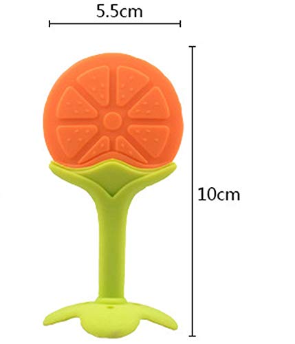 Image of BabyGo Silicone Nipple-Shaped Baby Teether | BPA-Free Organic Gum Soother for Newborns & Infants | Safe, Gentle & Colorful Teething Relief Toy for Oral Comfort & Chewing (Pack of 1, Multicolor)