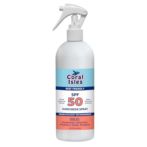 Coral Isles SPF 50 Spray, Reef-Safe, Water-Resistant 16oz