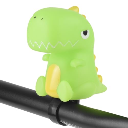 WOEIFGV Cartoon Animal Children's Bicycle Bell Horn, Silicone, Green, Small, Handlebar Mount, Suitable for Kids