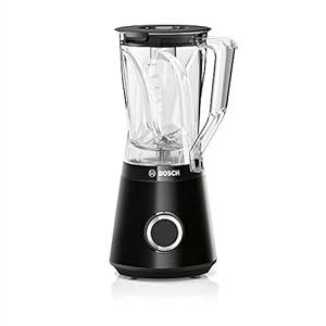 Bosch VitaPower Serie | 4 Blender, MMB6141B, ProPerformance systeem, 1200 Watt, roestvrijstalen messen, Tritan blenderkan, 2 snelheden en pulse functie, zwart