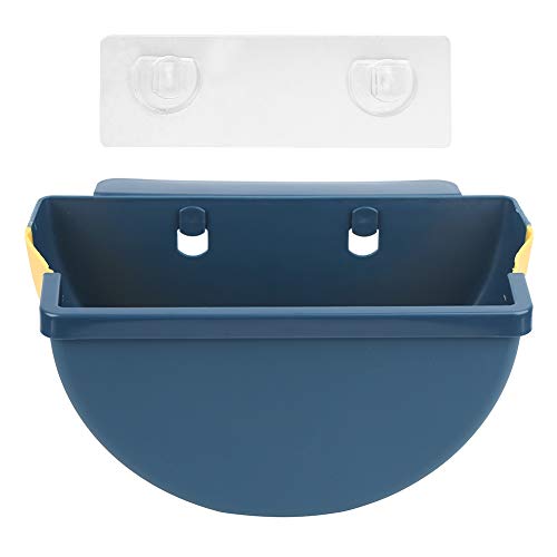 Caneca plegable colgante para basura azul