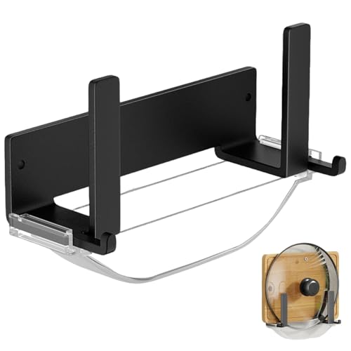 Peosaard Support de Planche à découper, Support de Porte-Panneau à découper, Cintre métal 7 Pouces avec Crochet et Plateau Eau Amovible, Supports plaques Verticales...