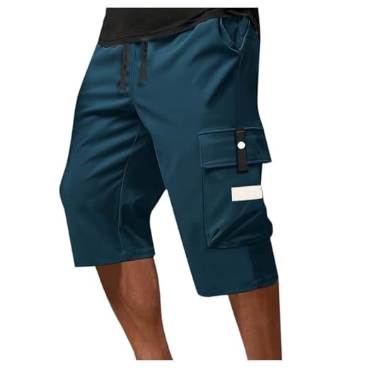 Pantalon Travail Homme Poche Short Ete Cargo Panta Ceinture Baggy Lot Été Sport Court Bermuda Grande Noir Beige Short Coton, Femme Bermuda Militaire Homme, XL