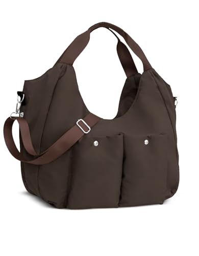 Bolsa Grande Feminina Com Alça Transversal Gravida Trabalho (Marrom)